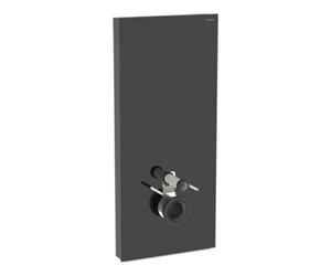 Geberit Geberit Module WC suspendu Monolith Plus H 114 cm, céramique blanche, façade alu chromé noir Quantité:1