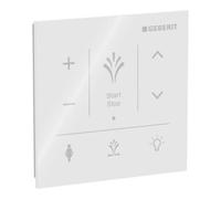 Geberit Panneau de commande mural AquaClean 147041SI1 pour montage en saillie, surface en verre/couleur blanc