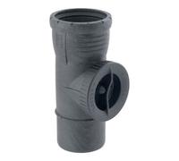 Geberit Geberit Pièce de nettoyage Silent Pro DN 150, 90° gr, avec ouverture de service ronde Quantité:1