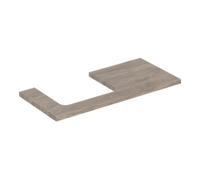 Geberit Geberit Plan de lavabo One 105x3x47 cm, N ép./bois mélaminé, AS gauche Quantité:1