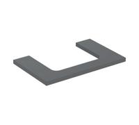 Geberit Geberit Plan de lavabo One 75x3x47 cm, lava/laqué m, découpé avec. Quantité:1