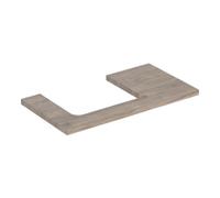 Geberit Geberit Plan de lavabo One 90x3x47 cm, N ép./bois mélaminé, découpe à gauche Quantité:1