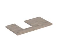 Geberit Geberit Plan de lavabo One 90x3x47cm, N ép./bois mélaminé, découpe gauche Quantité:1