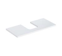 Geberit Geberit Plan de vasque One 105x3x47 cm, blanc/lot brillant, découpe incl. Quantité:1