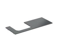 Geberit Geberit Plan de vasque One 120x2x47 cm, AS L, SZ, marbre noir/mat Quantité:1