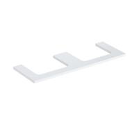 Geberit Geberit Plan de vasque One 135x3x47cm, blanc/lot brillant, découpe 2 fois Quantité:1