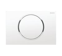 Geberit Geberit Plaque de commande Sigma10 Pl/T blanche, Rg vc, KS, avec arrêt de chasse d'eau Quantité:1
