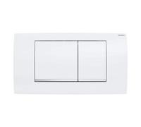 Geberit Twinline30 Plaque de commande 115899KJ1 plaque blanche, bandes design chromé brillant