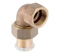 Geberit Geberit Raccord coudé Mapress 54mmxRp 2, Cu, 90°, plat, avec filetage femelle, RG Quantité:1