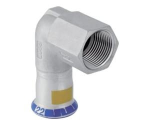 Geberit Geberit Raccord d’angle gaz Mapress d 35xRp 1 1/4, 90°, femelle, inox Quantité:1