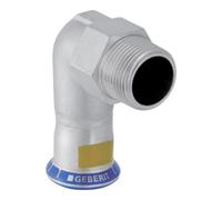 Geberit Geberit Raccord d'angle à gaz Mapress 90° avec filetage mâle, inox, d=28mmxR 1 Quantité:1