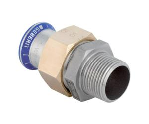 Geberit Geberit raccord de transition Mapress d 22 mm x R 1/2, inox, mâle AG, labs-f Quantité:1