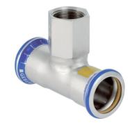 Geberit Geberit Raccord en T gaz Mapress d 28xRp 3/4, femelle Nat et gaz à bride, acier inoxydable Quantité:1