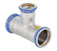 Geberit Geberit Raccord en T gaz Mapress d= 35x22x35 mm, réduit, acier inoxydable Quantité:1