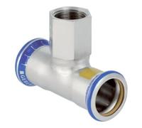 Geberit Geberit Raccord en T gaz Mapress d 42xRp 1/2, femelle gaz naturel et bouteille, acier inoxydable Quantité:1