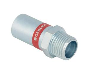 Geberit Geberit raccord Mapress acier C d 22 mm x R 1/2, avec filetage mâle et manchon, galvanisé Quantité:1