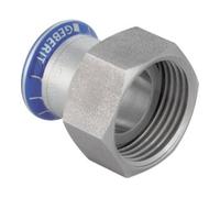 Geberit Geberit raccord Mapress d 22 mm x G 1, acier inoxydable ES, sans plomb, avec ÜWM/CrNi Quantité:1