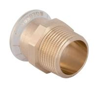 Geberit Geberit raccord Mapress d 22mmxR 3/4, Cu, avec AG, laiton rouge Quantité:1