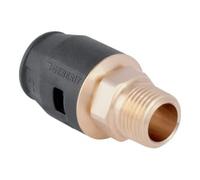 Geberit Geberit raccord PushFit d= 20 mm x R 1/2, avec filetage extérieur, laiton rouge Quantité:1