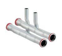 Geberit Geberit Set de raccord en T Mapress C-St. d 18x15mm, f VL/RL, galvanisé extérieur Quantité:1