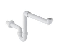 Geberit Geberit Siphon de courbure d'odeur tuyau G 1 1/2 x 1 1/4 x 40 mm, ventilation pièce, évacuation h, blanc Quantité:1