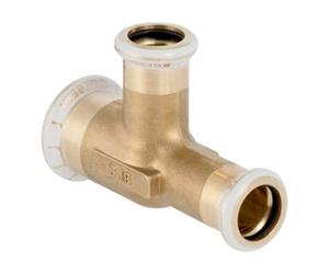 Geberit Geberit T-contre-bride Mapress acier C d= 18x15x15mm, réduit, laiton Quantité:1