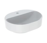 Geberit Geberit Vasque à poser VariForm 50x40 cm, H I P, sans trop-plein, elliptique, blanc K-Tect Quantité:1