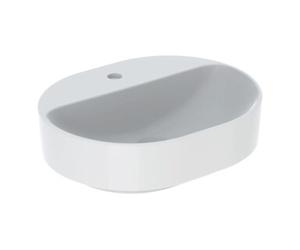 Geberit Geberit Vasque à poser VariForm 50x40 cm, H I P, sans trop-plein, elliptique, blanc K-Tect Quantité:1
