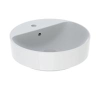Geberit Geberit Vasque à poser VariForm d 45 cm, avec trou robinet, avec trop-plein, ronde, blanche Quantité:1