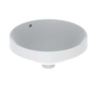 Geberit Geberit Vasque encastrée VariForm d 40 cm, sans trop-plein, avec trou, ronde, verre US / blanc Quantité:1