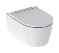 Geberit Geberit WC suspendu, chasse profonde One avec siège WC, blanc/chrome brillant Quantité:1