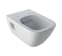 Geberit Geberit WC suspendu, chasse profonde Renova Plan 6/5 l, forme semi-fermée, sans rebord, blanc Quantité:1