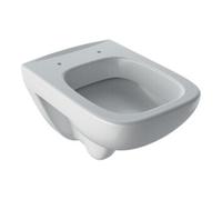 Geberit Geberit WC suspendu, cuvette à chasse profonde Renova Compact sq 6/5 l, profondeur réduite, blanc Quantité:1