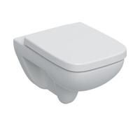 Geberit Geberit WC suspendu, cuvette à chasse profonde Renova Plan 6/5 l, avec abattant, blanc Quantité:1