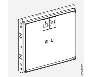 Geberit GIS Cadre d’encastrement pour armoire de toilette ONE, 461453001,