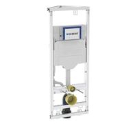 Geberit GIS Élément pour WC mural 114 cm avec chasse d'eau encastrée Sigma 12 cm, solution d'angle, cadre en acier autoportant, révision frontale, montage rapide en cloison sèche et installation