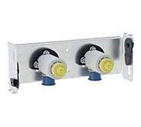 Geberit 8086818 Plaque GIS 461.741.00.1 100mm, pour raccorder des robinetteries Apparentes, Argent