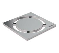 Geberit grille 8x8cm pour siphon de douche à l'intérieur cercle inox 154.311.00.1