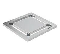 Geberit Grille Square 154312001 – 8 x 8 cm – pour douche de plain-pied