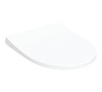 Siège de WC Geberit iCon Slim avec couvercle, wrap over, antibactérien, avec dispositif dabaissement automatique, blanc, design étroit, 500.835.01.1