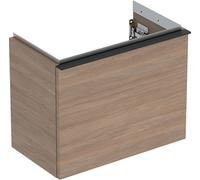 Geberit Armoire lave-mains iCon 1 tiroir 52x41,5x30,7 cm chêne/mélaminé poignée lave/poudrage mat