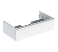 Geberit iCon - Meuble sous vasque avec 1 tiroir 888x247x476mm blanc brillant/blanc brillant