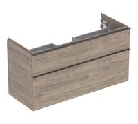 Geberit iCon meuble sous-vasque 502306JR1 118,4x61,5x47,6cm, 2 tiroirs, poignée noyer/lave mat