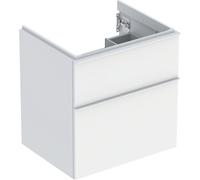Geberit iCon meuble sous-vasque 502303013 59,2x61,5x47,6cm, 2 tiroirs, blanc mat/poignée blanc mat