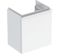 Geberit iCon - Meuble sous vasque avec 1 porte & charnières à droite 370x415x279mm blanc brillant/blanc brillant