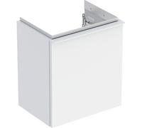 Geberit iCon lave-mains meuble bas 502301013 37x41,5x27,9cm, porte 2000 , charnière à gauche, blanc mat, poignée blanc mate