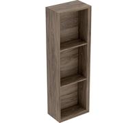 Geberit iCon armoire de salle de bains 22.5x70x13.2cm 3 niches ouvertes Panneau de particules Noyer 502.320.jr.1