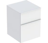 Geberit iCon armoire latérale 502315013 45x60x47,6cm, 2 tiroirs, blanc mat/poignée blanc mat
