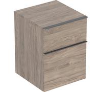 Geberit iCon armoire latérale 502315JR1 45x60x47,6cm, 2 tiroirs, poignée noyer/lave mat