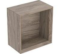 Geberit iCon boîte murale 502321JR1 22,5x23,3x13,2cm, carrée, structure noyer/mélamine